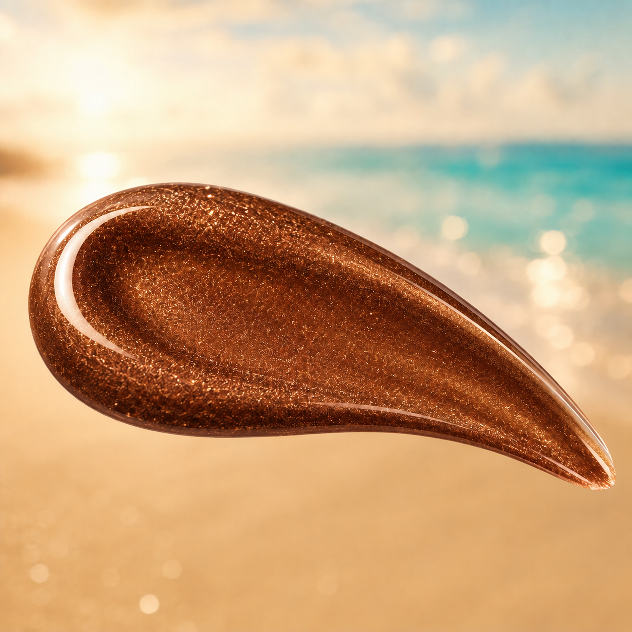 Bronze shimmer oil texture